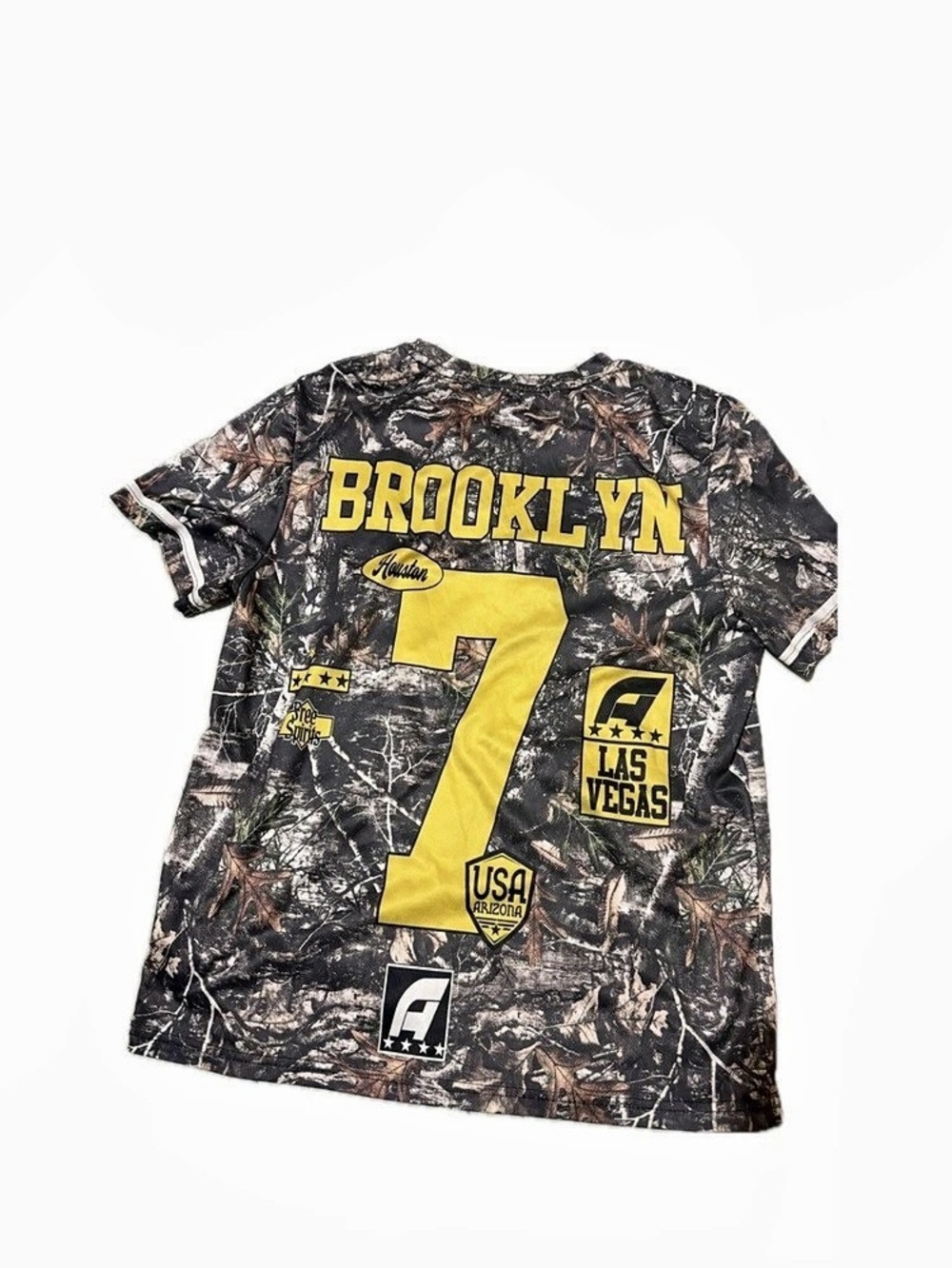 Camo jersey graphic tee